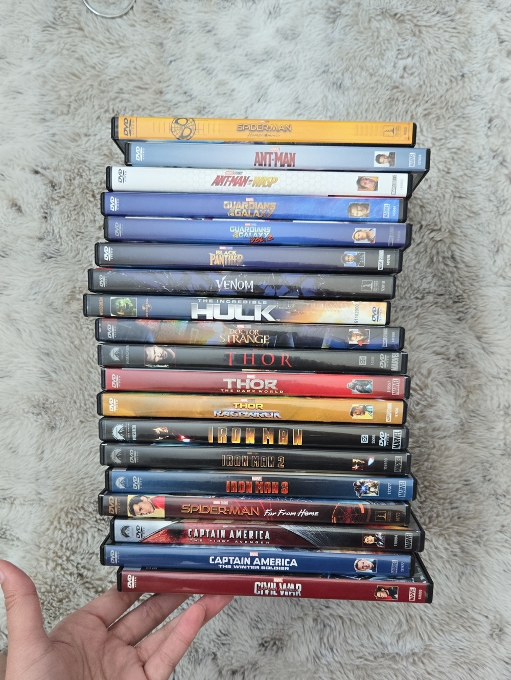 19 MCU marvel movies lot